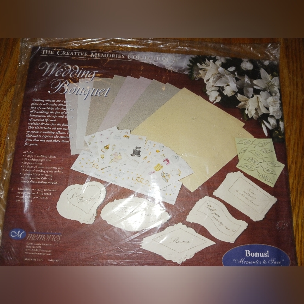 NEW Creative Memories Wedding bouquet pack